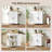 Small Kitchen Island with Storage Cabinet and Drawer, Rolling Kitchen Cart on Wheels with Spice Rack and Towel Rack-1161057504