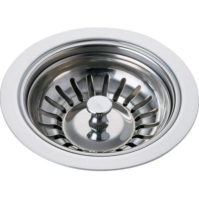 Crépine de 4,5 po pour évier de cuisine, crépine en acier inoxydable, chrome