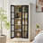 Freestanding Pantry Cabinet With Glass Door, Farmhouse Display Cabinet With Storage-1870868498