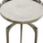 Table d'appoint avec plateau en aluminium noir Jody