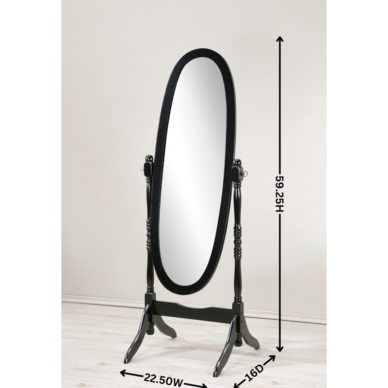 Miroir à finition argentée