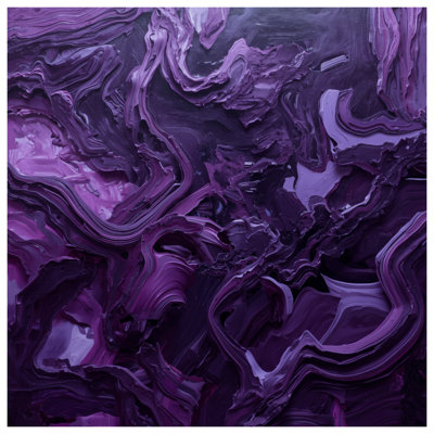 Purple Abstract Swirls Bath Mat