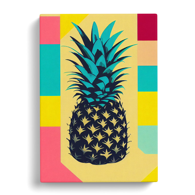 Ibtissem Pineapple Pop - Wrapped Canvas, 76cm H x 50cm W x 3cm D