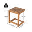 Table d'appoint en forme de C au design polyvalent