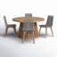 Bardolf 55'' Round 4 - Person Outdoor Dining Set