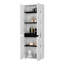 Garde-manger blanc à 5 tablettes pour l'intérieur de la cuisine - option de rangement fonctionnel pour deux armoires avec 5 tablettes à plusieurs niveaux