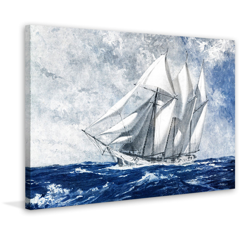 « saccadé sea », reproduction d’art sur toile tendue, H 30 po x l 45 po x P 1,5 po