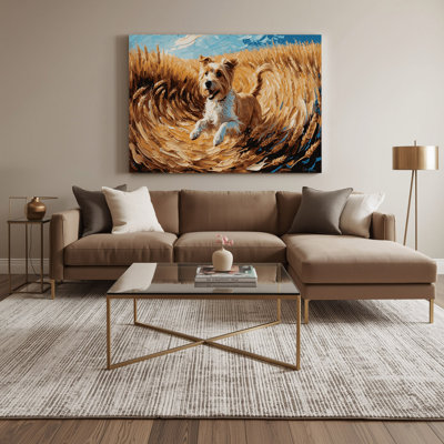 Dogs Soft Coated Wheaten Terrier Brown Canvas Wall Art