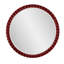 Miroir rond surdimensionné en perles bleu marine brillant-737240227