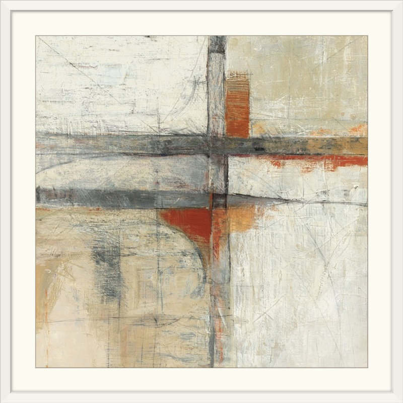 « ii » par mike schick, reproduction d’art Aerial View, H 20" x l 20" x P 1", Cadre blanc