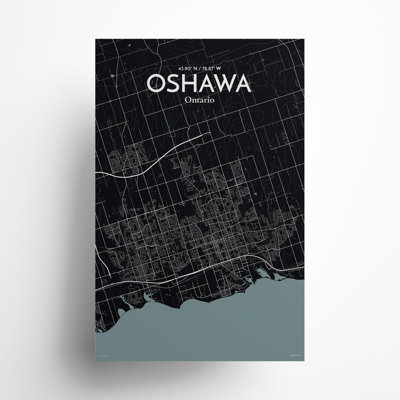 «Oshawa City Map», impression