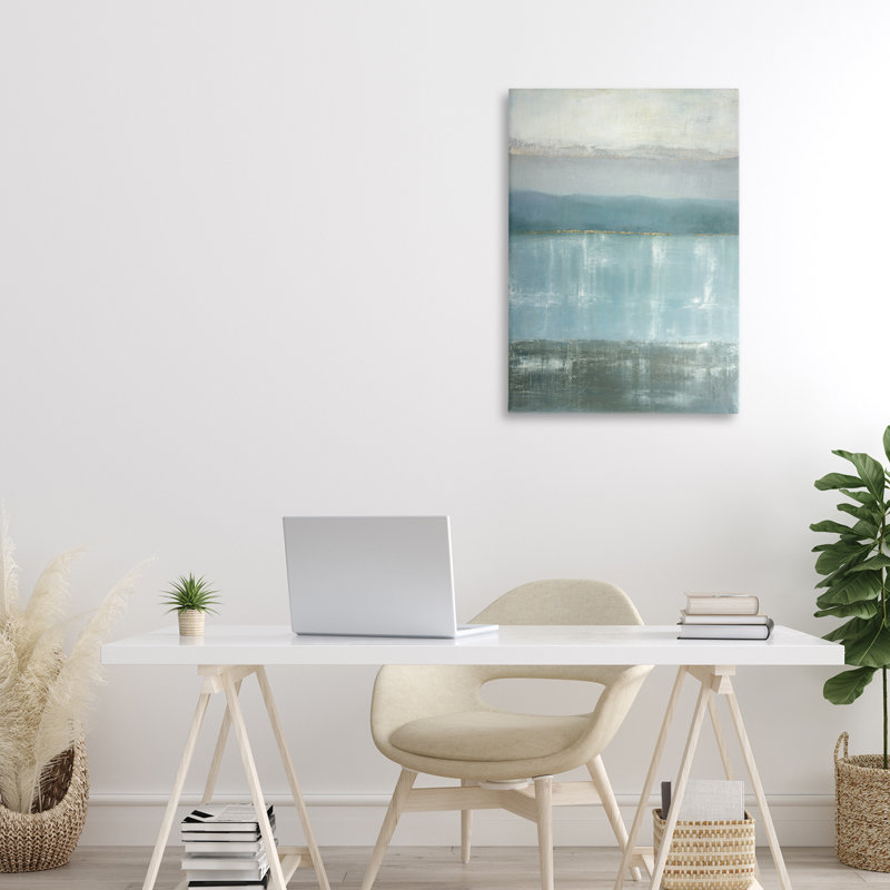 Toile de paysage Twilight Blues, design par Caroline Gold, H 24 po x l 16 po