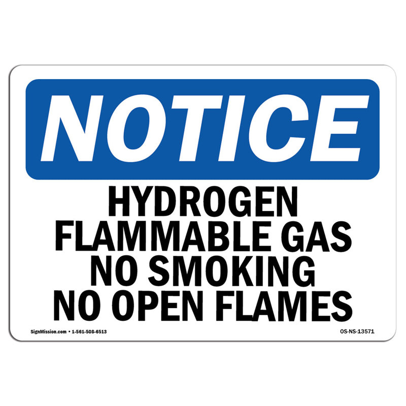 Signe de flammes à gaz hydrique