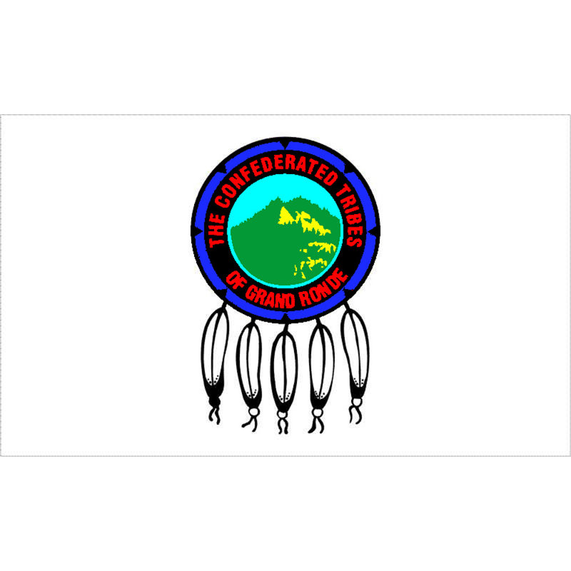 Native American Grand Ronde, H 11 po x l 18 po