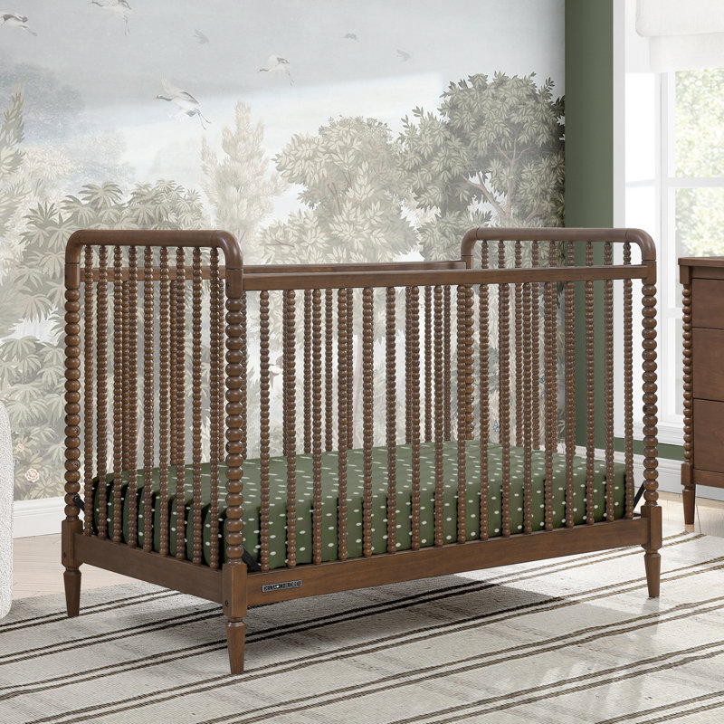 Saint 4-in-1 Convertible Crib, Teak Brown, Crib
