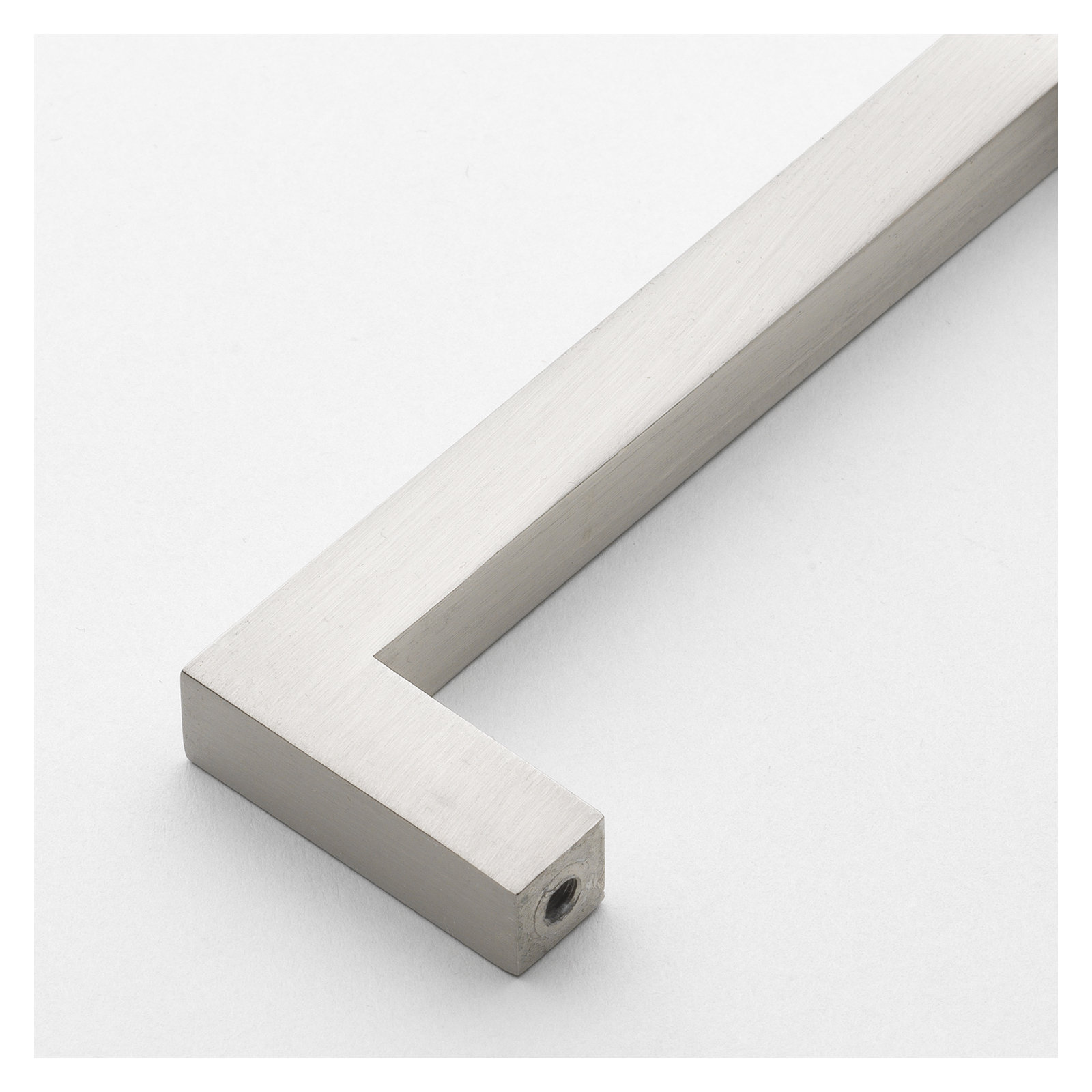 Kingston Collection Solid Square Bar Pull, Satin Nickel, 12 5/8"
