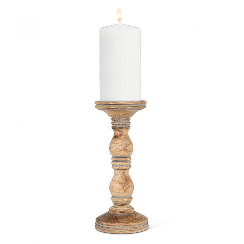 Pilier de table, Gris délavé, H 10,5 po x l 4,5 po x P 4,5 po