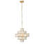 Lustre géométrique unique à 6 lumières