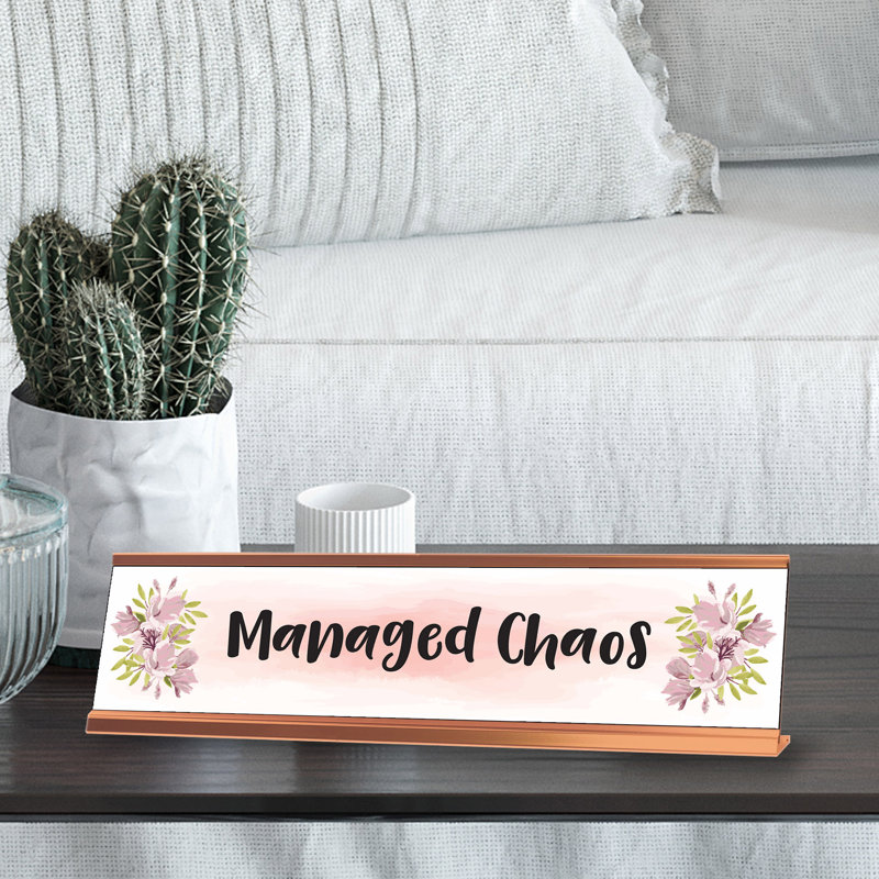 Enseigne de bureau gérée chaos