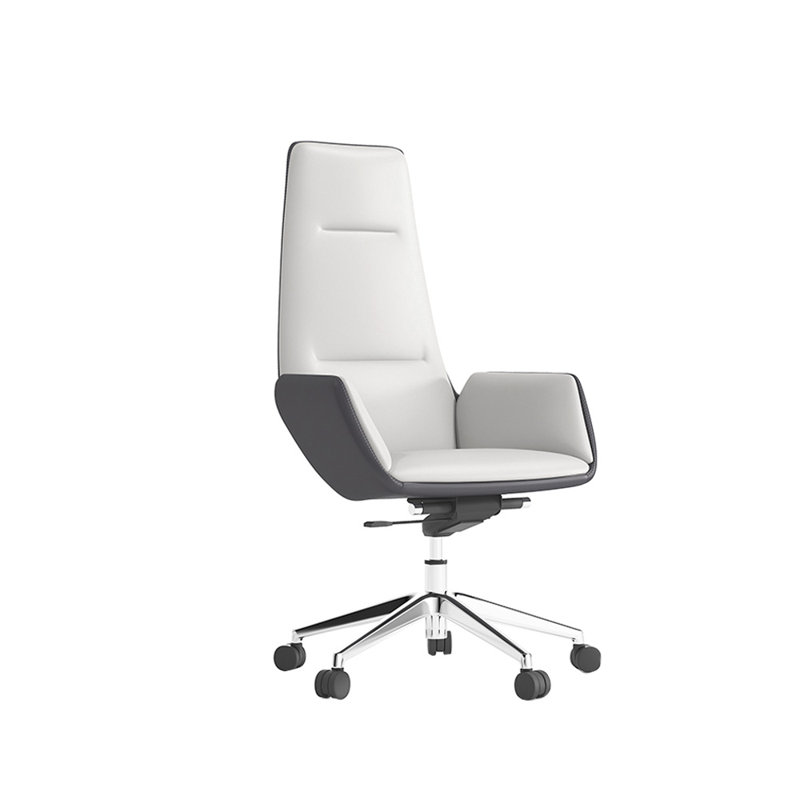 Chaise de bureau ergonomique avec éponge haute densité et appui-tête, Beige