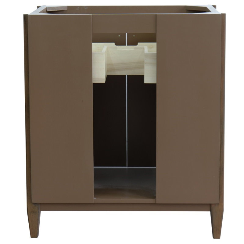 Ensemble de meuble-lavabo simple 31 po, Marbre de Carrare blanc