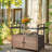 Black Rattan Bar Table With Wheels-1742625797