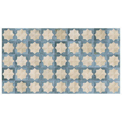 Tetuan Astre 12" x 22" Porcelain Moroccan Wall Tile