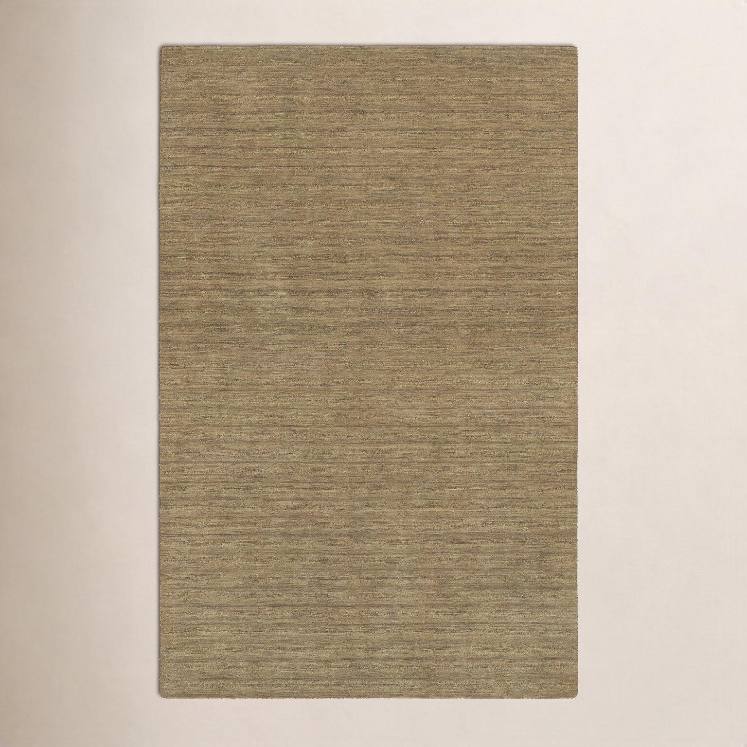 Nala Gold Hand-Tufted Wool Rug, Rectangle 6' x 9'