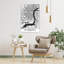 Philadelphia City Map Abstract Contemporary Architecture City Wall Art Print 1 Piece Wrapped Canvas Wall Art-1607990059