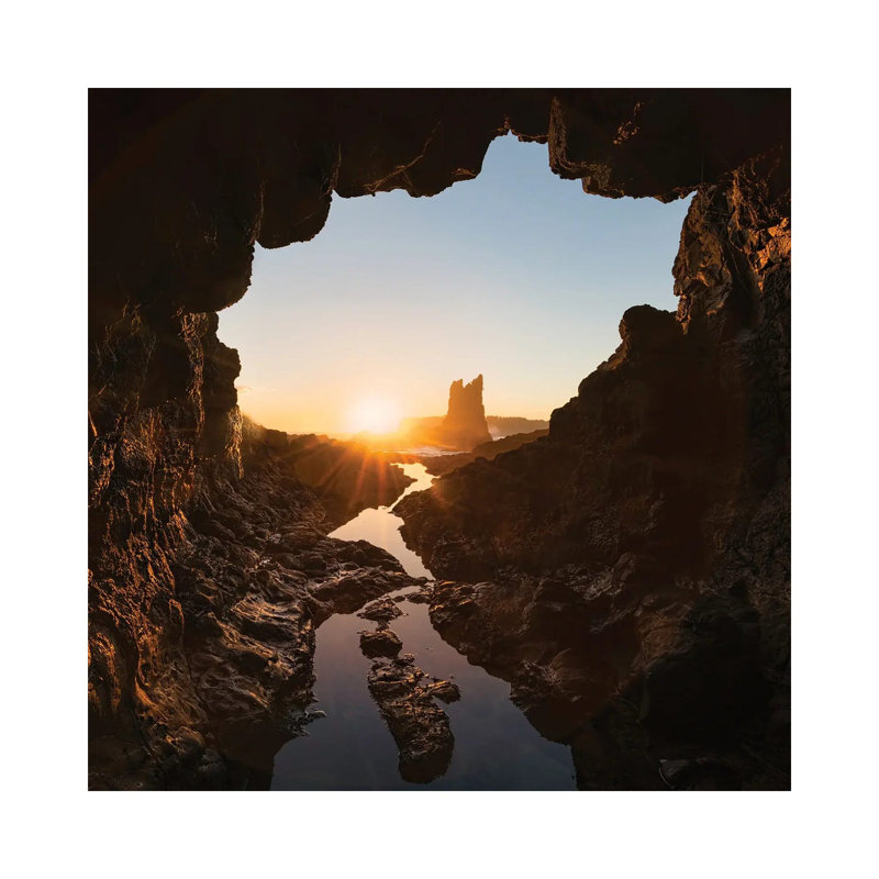 Rock And Cave by Jingshu Zhu - Wrapped Canvas Print, 45.72 cm H x 45.72 cm W x 1.91 cm D