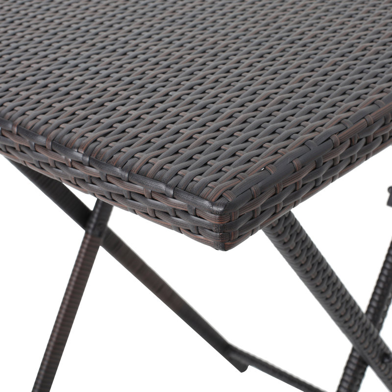 Will Square Wicker/Rattan Outdoor Folding Bistro Table