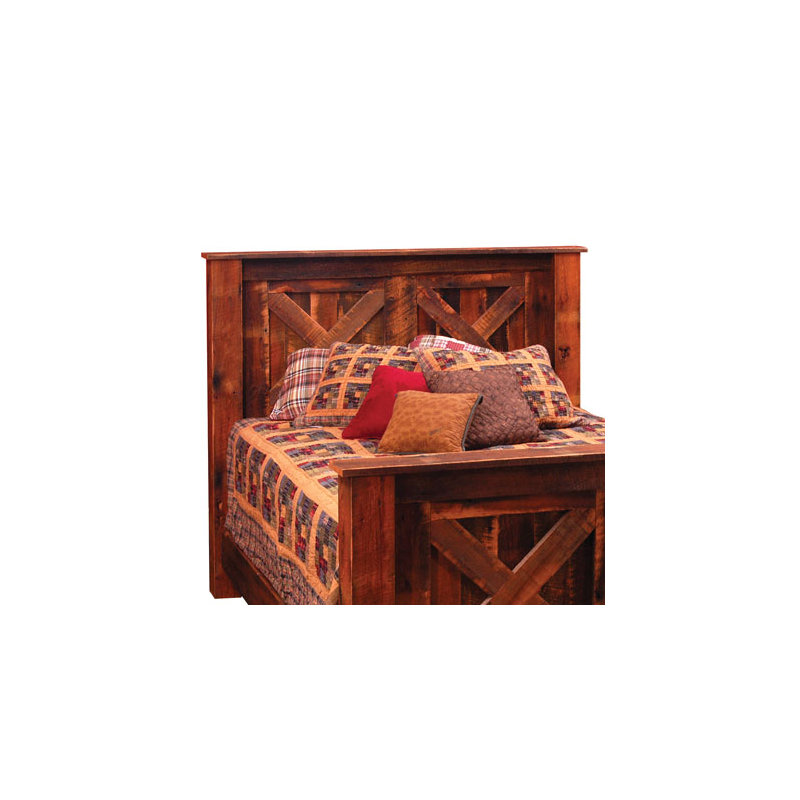 Reclaimed Barnwood Panel Headboard, Twin
