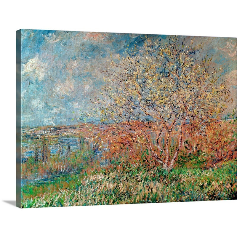 Spring, 1880 82 by Claude Monet - Print, Canvas, 18" H x 24" W x 1.5" D