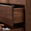 Commode de rangement rétro en noyer noir-129651265