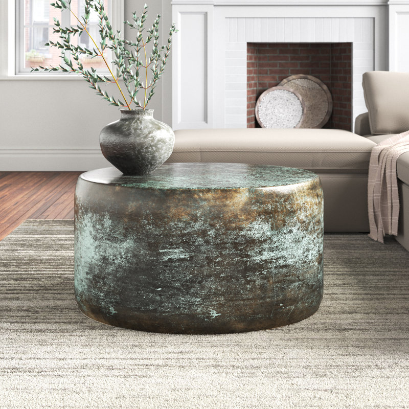 Gorlois Solid Wood Coffee Table, Green