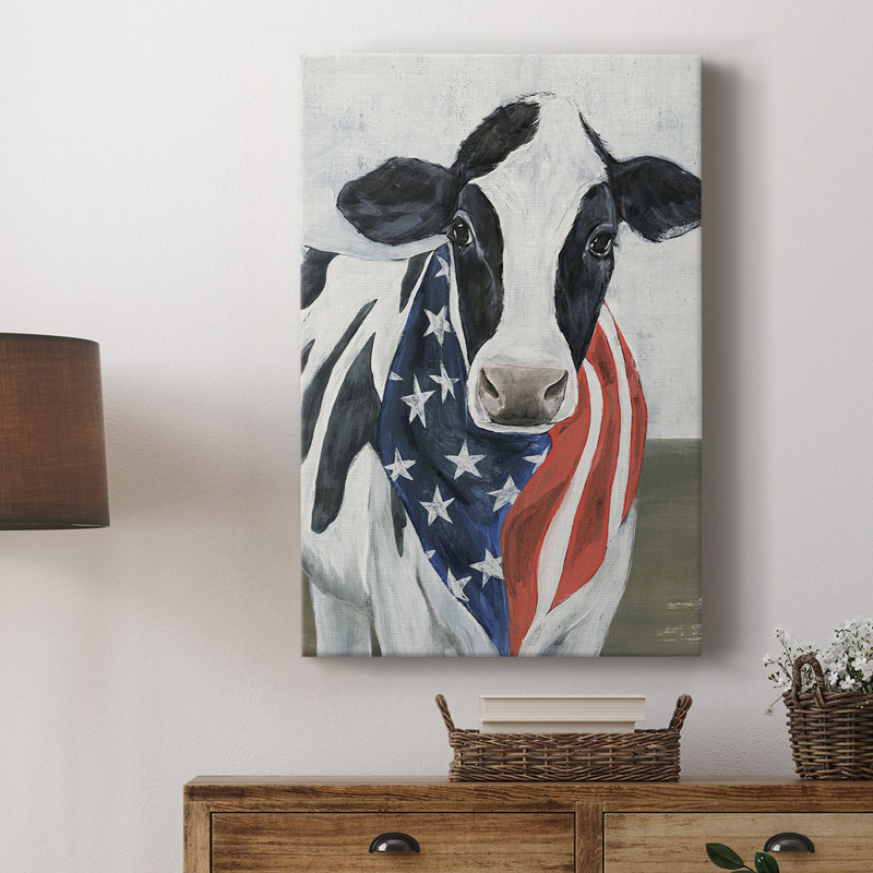 American Cow II - galerie Cavas sur mesure, H 12 po x l 8 po
