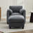 34.6" Upholstered Accent Chair With Ottoman-1265253880