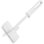 Simple Craft Meat Chopper - Meat Masher, Ground Beef Masher, Hamburger Chopper Utensil - White