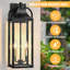 Lanterne murale d'extérieur à 2 lumières 19 po, applique d'extérieur de style campagne moderne-1087501737-1087501742