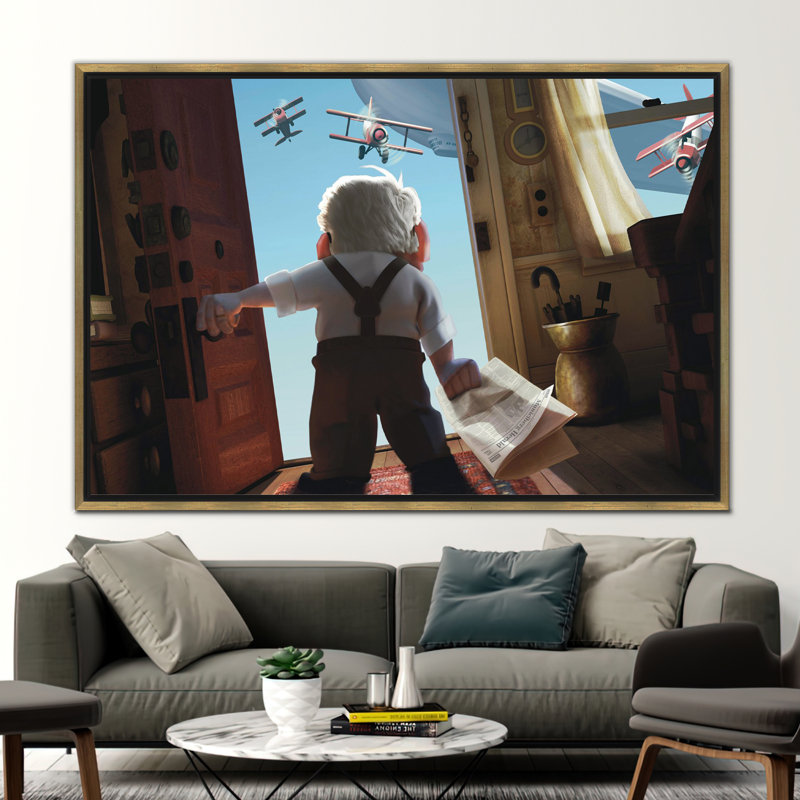 Print on Canvas, 25 cm H x 35 cm W, Framed Print without Mat, Gold