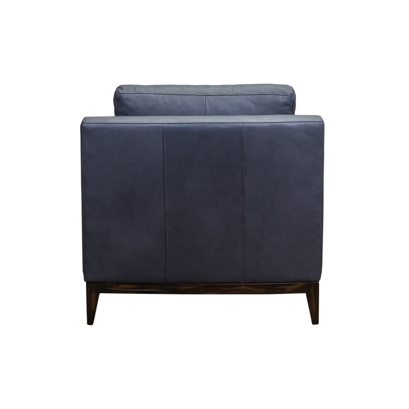 Luna Armchair, Midnight Genuine Leather
