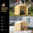 Garden 6 ft. W x 6 ft. D Metal Portable Storage Shed
