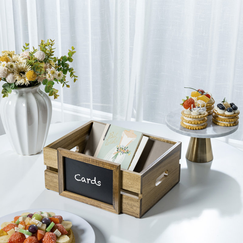Solid Wood Decorative Bin