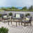 Shynel Acacia Solid Wood 4 - Person Patio Conversation Set with Cushions-1988985451