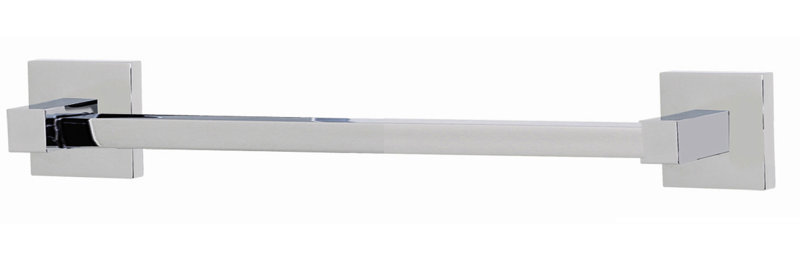 Swarovski Crystal Towel Bar, Matte Black, 2''H x 19.875''L x 2.25''D