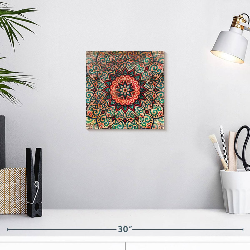 Kerner Arabesque Mandala, 10" H x 10" W