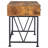 Antique Nutmeg And Black 3-Drawer Writing Desk, Perfect For Small Home Offices And Student Rooms, Combining Style And Functionality.