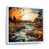 White Floater Framed