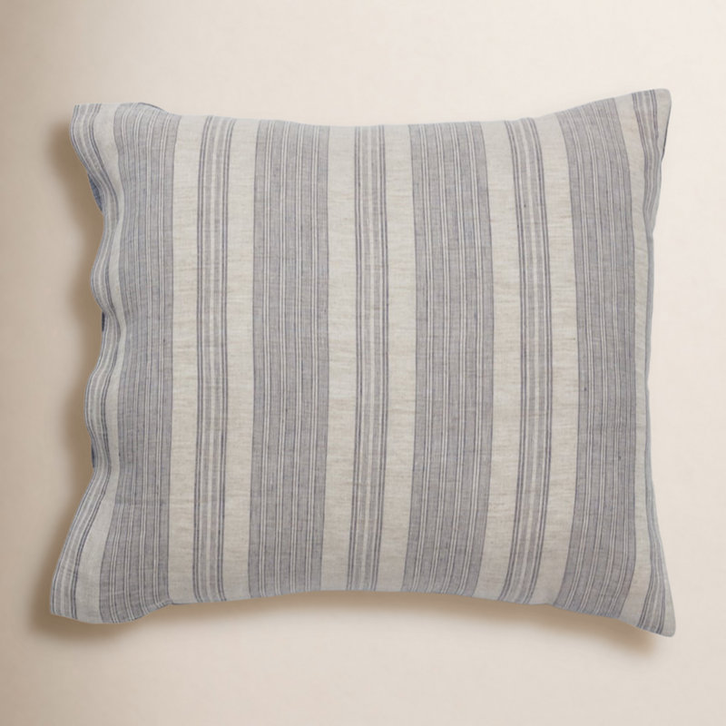 Striped Linen Pillow Sham