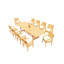 Maldives Outdoor 11 - Piece Teak Dining Set